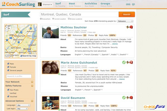 Www couchsurfing org sign in.
